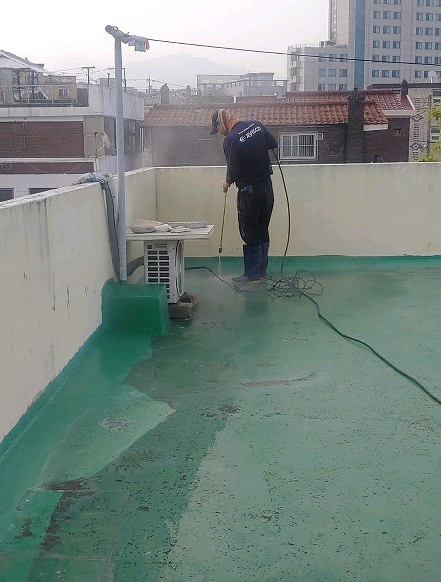장수 옥상 우레탄방수 - 옥상 우레탄 도막방수 마감